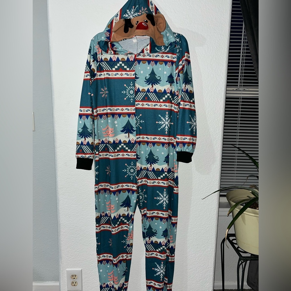 Festive Tree and Snowflake Raindeer Onesie
